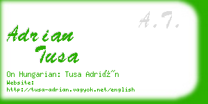 adrian tusa business card